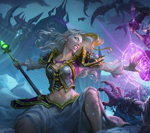 Hearthstone: Heroes of Warcraft - Knights of the Frozen Throne Handy Horizontal Hintergrundbild