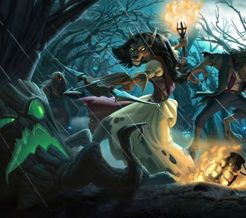 Hearthstone: Heroes of Warcraft - The Witchwood Handy Horizontal Hintergrundbild