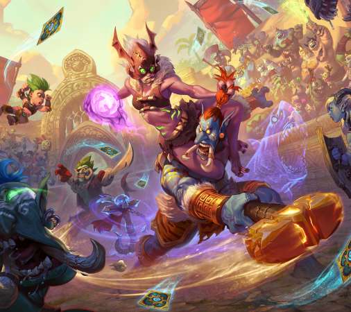 Hearthstone: Rastakhan's Rumble Handy Horizontal Hintergrundbild