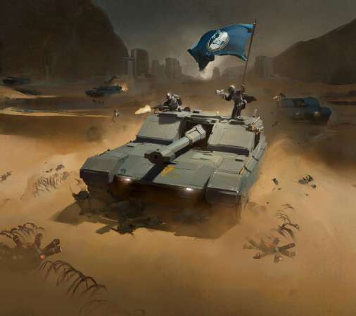 Helldivers 2 Handy Horizontal Hintergrundbild