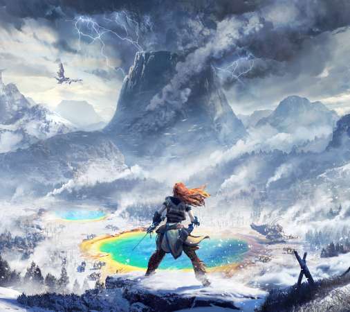 Horizon: Zero Dawn - The Frozen Wilds Handy Horizontal Hintergrundbild