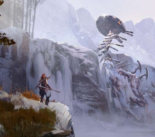 Horizon: Zero Dawn - The Frozen Wilds Handy Horizontal Hintergrundbild