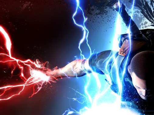 Infamous 2 Handy Horizontal Hintergrundbild