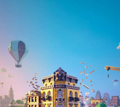 Lego Skylines Handy Horizontal Hintergrundbild