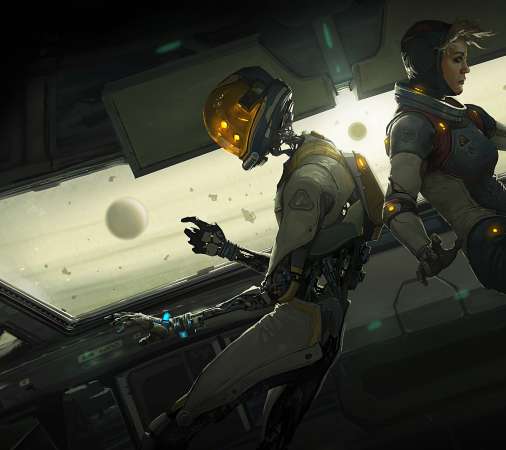 Lone Echo Handy Horizontal Hintergrundbild