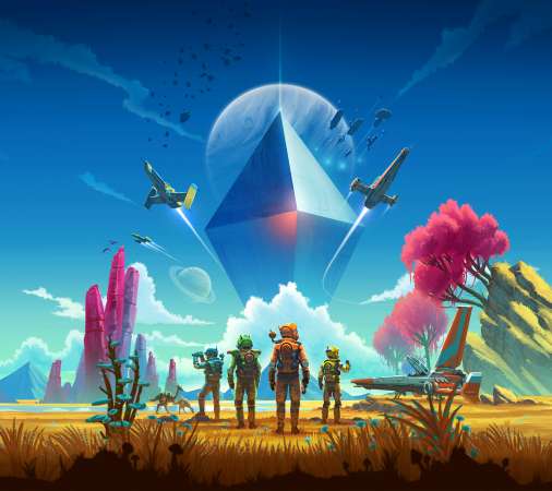 No Man's Sky Handy Horizontal Hintergrundbild