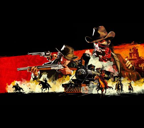 Red Dead Redemption 2 Handy Horizontal Hintergrundbild