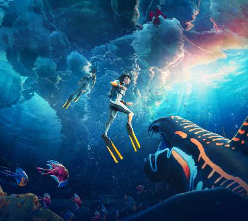 Subnautica 2 Handy Horizontal Hintergrundbild