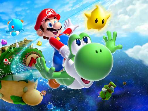 Super Mario Galaxy 2 Handy Horizontal Hintergrundbild