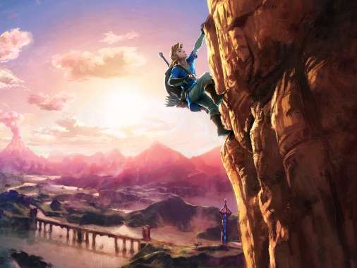 The Legend of Zelda: Breath of the Wild Handy Horizontal Hintergrundbild