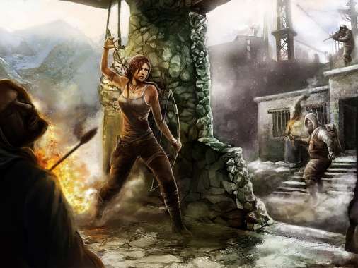 Tomb Raider fan art Handy Horizontal Hintergrundbild