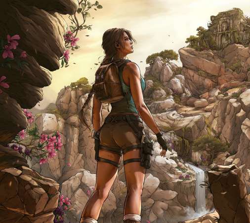 Tomb Raider: Legacy of Atlantis Handy Horizontal Hintergrundbild