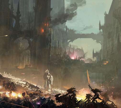 Warhammer 40,000 fan art Handy Horizontal Hintergrundbild