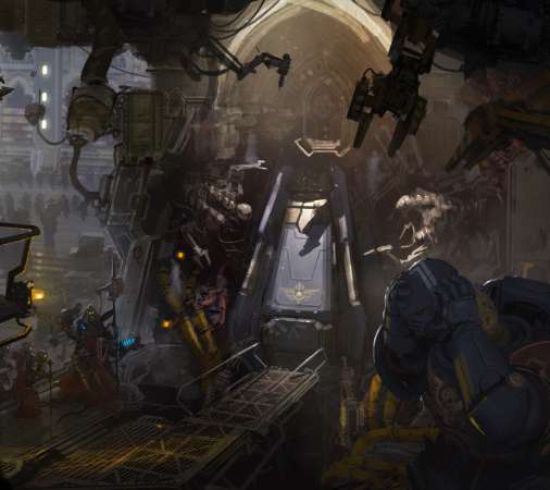 Warhammer 40,000 fan art Handy Horizontal Hintergrundbild