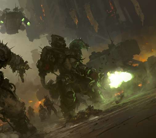 Warhammer 40,000 fan art Handy Horizontal Hintergrundbild