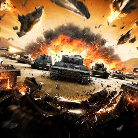 World of Tanks Handy Horizontal Hintergrundbild