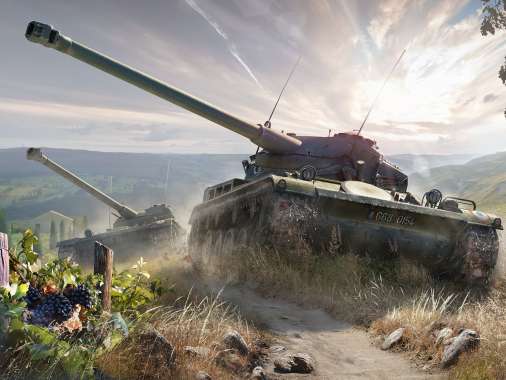 World of Tanks Handy Horizontal Hintergrundbild