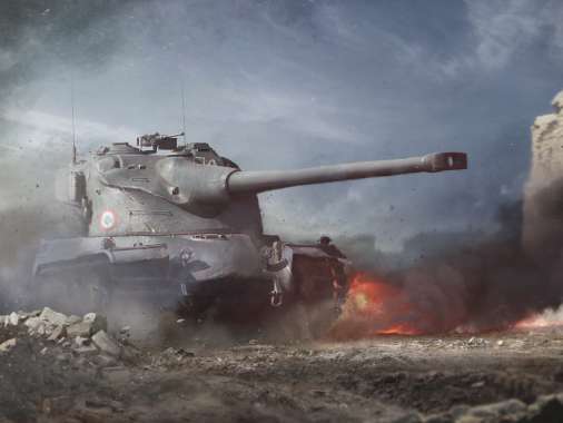 World of Tanks Handy Horizontal Hintergrundbild