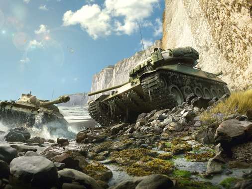 World of Tanks Handy Horizontal Hintergrundbild