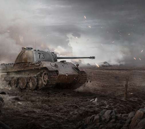 World of Tanks Handy Horizontal Hintergrundbild