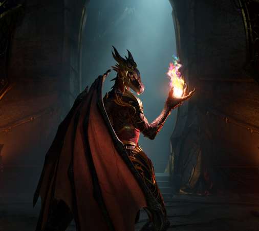 World of Warcraft: Dragonflight Handy Horizontal Hintergrundbild