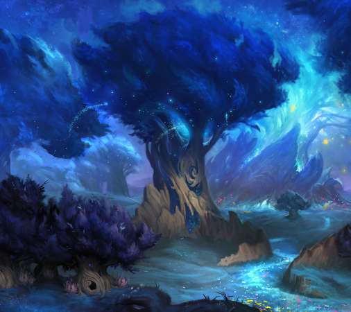 World of Warcraft: Shadowlands Handy Horizontal Hintergrundbild