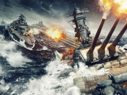 World of Warships Handy Horizontal Hintergrundbild