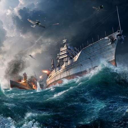 World of Warships Handy Horizontal Hintergrundbild