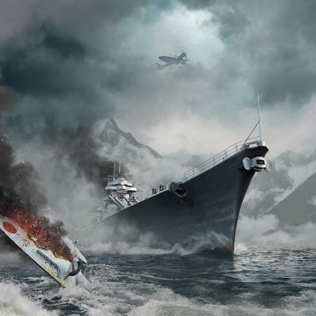 World of Warships Handy Horizontal Hintergrundbild