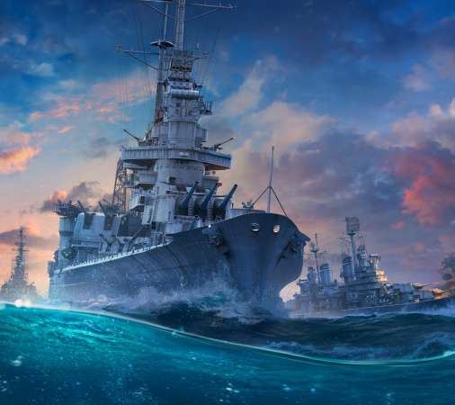 World of Warships Handy Horizontal Hintergrundbild