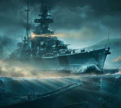 World of Warships Handy Horizontal Hintergrundbild