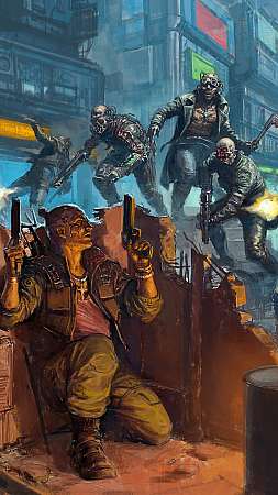 Cyberpunk 2077: Gangs of Night City Handy Vertikal Hintergrundbild