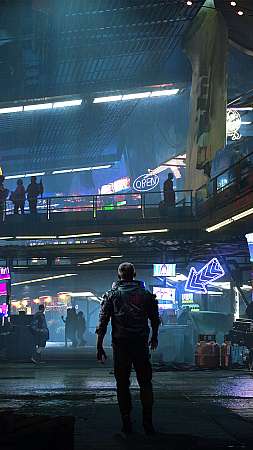 Cyberpunk 2077: Phantom Liberty Handy Vertikal Hintergrundbild
