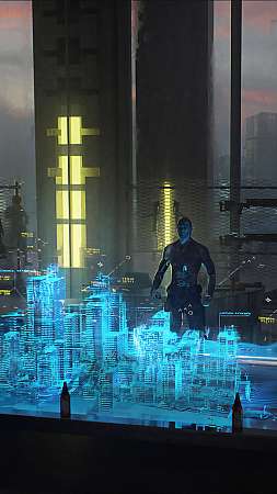 Cyberpunk 2077: Phantom Liberty Handy Vertikal Hintergrundbild