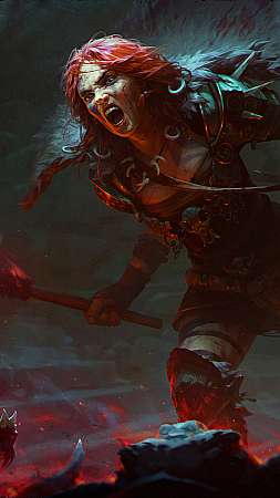 Diablo 4 fan art Handy Vertikal Hintergrundbild