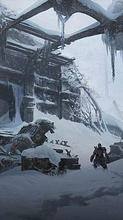 God of War: Ragnarok Handy Vertikal Hintergrundbild