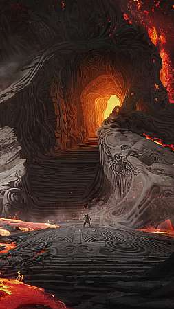God of War: Ragnarok Handy Vertikal Hintergrundbild