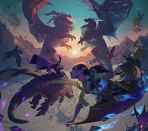 Hearthstone: Descent of Dragons Handy Horizontal Hintergrundbild
