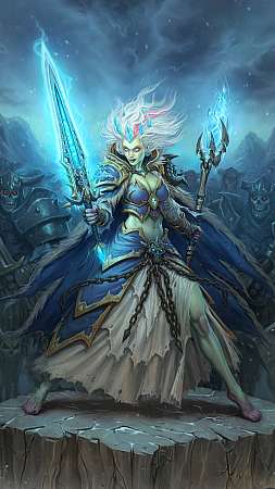 Hearthstone: Heroes of Warcraft - Knights of the Frozen Throne Handy Vertikal Hintergrundbild