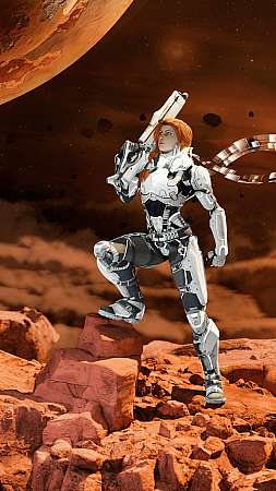 Mars 2120 Handy Vertikal Hintergrundbild