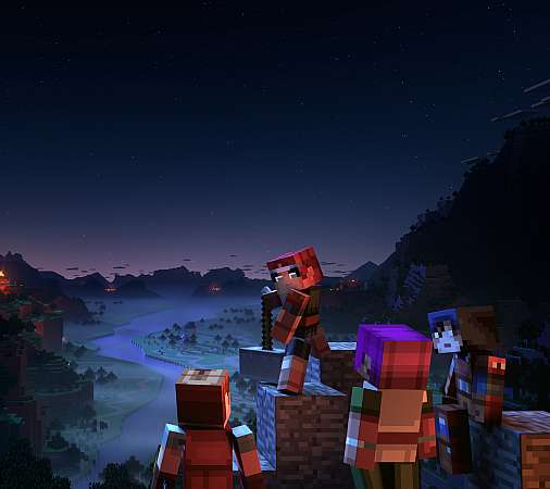 Minecraft Dungeons Handy Horizontal Hintergrundbild