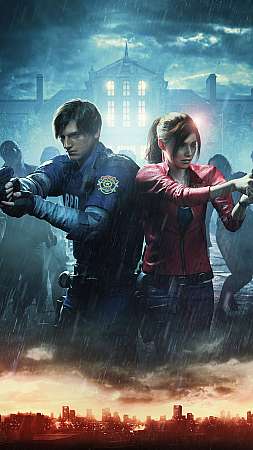 Resident Evil 2 Handy Vertikal Hintergrundbild