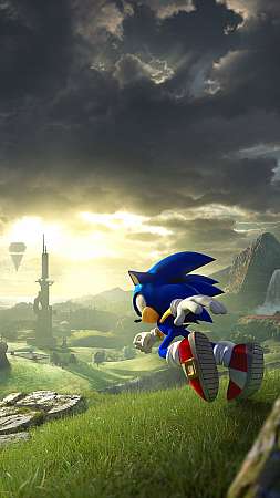 Sonic Frontiers Handy Vertikal Hintergrundbild