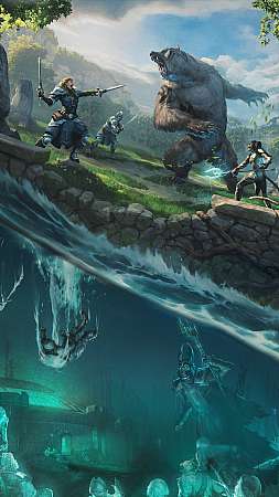 The Elder Scrolls Online: Lost Depths Handy Vertikal Hintergrundbild