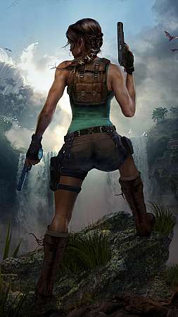 Tomb Raider 25th Anniversary Handy Vertikal Hintergrundbild