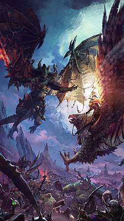 Total War: Warhammer 3 Handy Vertikal Hintergrundbild