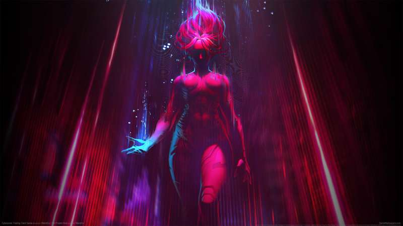 Cyberpunk Trading Card Game Hintergrundbild