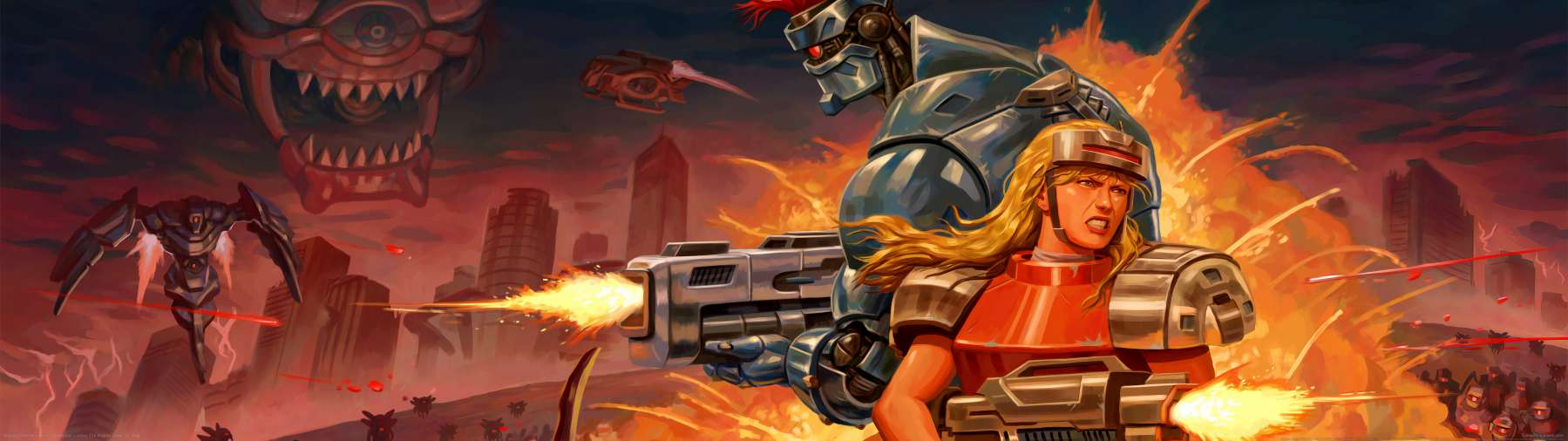 Blazing Chrome Hintergrundbild