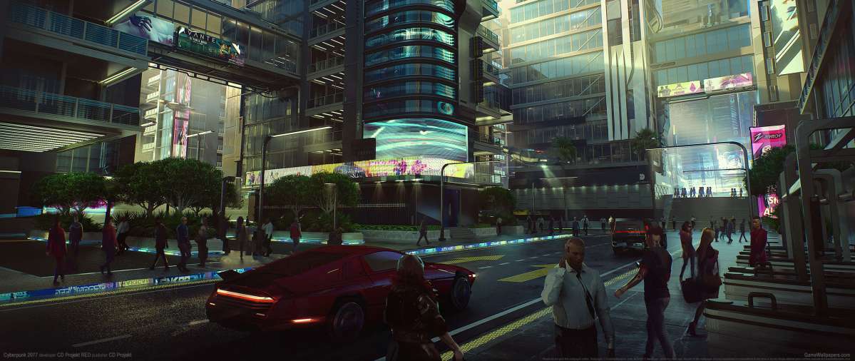 Cyberpunk 2077 ultrawide Hintergrundbild 56