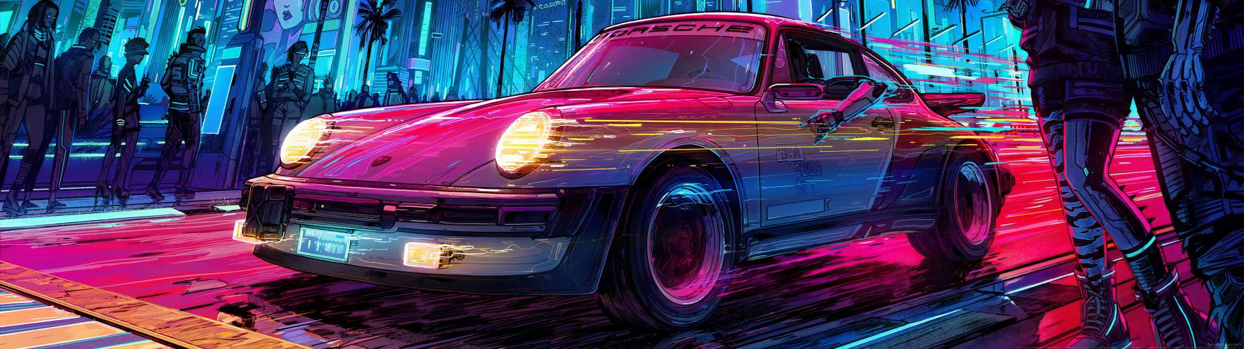 Cyberpunk 2077 superwide Hintergrundbild 64